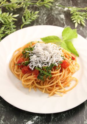 簡単！しらすトマトパスタ-レシピのメイン写真