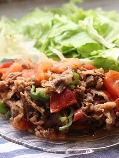 中華炒めを簡単洋風♪牛肉とトマトの炒め物-レシピのメイン写真