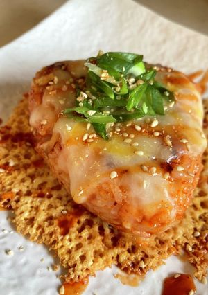 〆に★カリカリチーズのキムチ焼きおにぎり-レシピのメイン写真