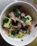 はんぺんベーコンほうれん草炒め