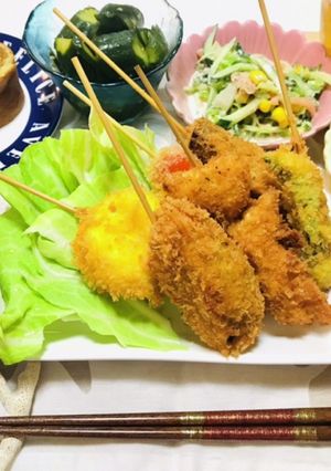 串カツ【串揚げ】メイン夕飯献立・晩ご飯-レシピのメイン写真