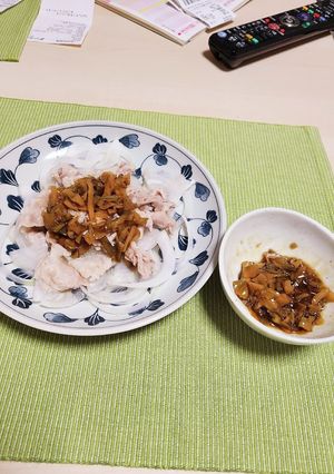 ザーサイだれとレンチン豚しゃぶ-レシピのメイン写真