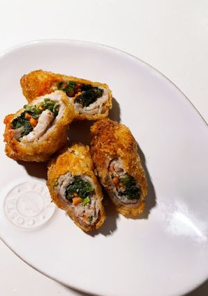 豚肉春野菜巻きカツ-レシピのメイン写真