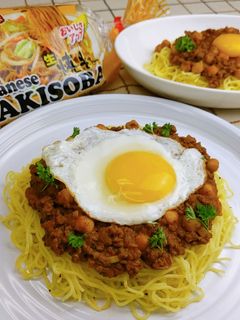 キーマカレー☆やきそば-レシピのメイン写真