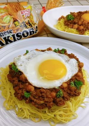 キーマカレー☆やきそば-レシピのメイン写真