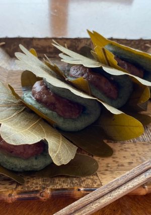 5月和菓子♪蓬柏餅!餡に拘って-レシピのメイン写真
