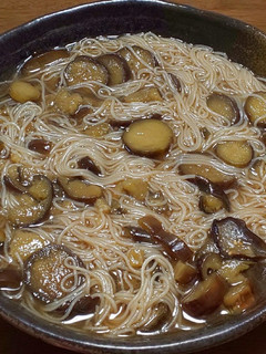 暑い夏でも食べたくなる!旨々なす素麺!-レシピのメイン写真