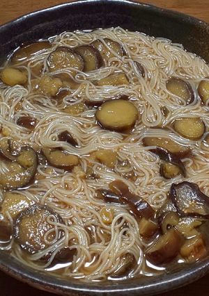 暑い夏でも食べたくなる！旨々なす素麺！-レシピのメイン写真