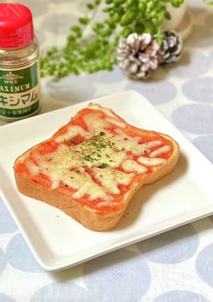 マキシマムで☆簡単ケチャチーズ トースト-レシピのメイン写真