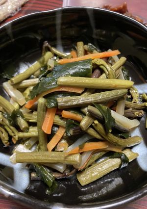 わらびとワカメの炒め煮-レシピのメイン写真