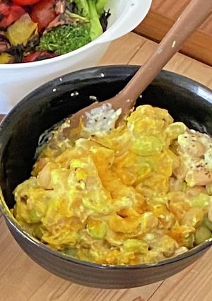 かぼちゃと豆のヨーグルトサラダ-レシピのメイン写真