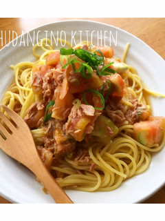 トマトとシーチキンの冷やし中華風パスタ-レシピのメイン写真