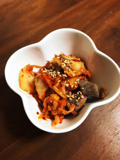 砂肝とキムチの炒めもの♪-レシピのメイン写真