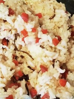 ◆カリカリ梅と塩こんぶの混ぜご飯◆-レシピのメイン写真