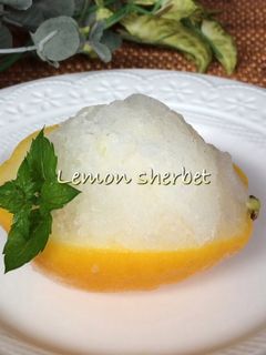 レモンシャーベット-レシピのメイン写真