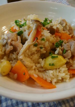 ☆秋の洋風炊き込みご飯☆-レシピのメイン写真