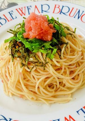 時短簡単☆めんたいこ富士山スパゲッティ♪-レシピのメイン写真