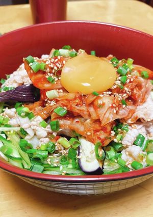 冷やし豚キムチ蕎麦-レシピのメイン写真