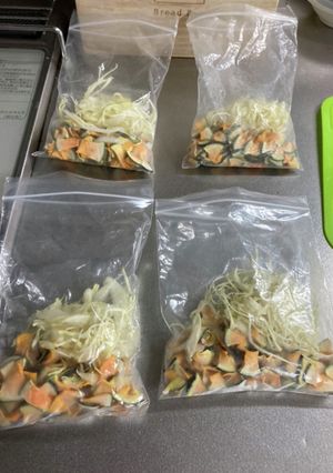 ハーバード大学野菜スープの野菜の冷凍保存-レシピのメイン写真