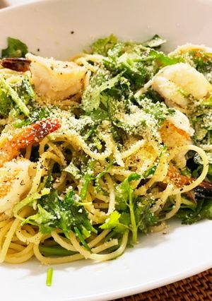 エビとパクチーのエスニック パスタ☆-レシピのメイン写真