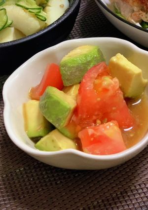 アボカドトマトのわさポン漬け-レシピのメイン写真