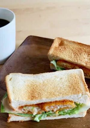 えびフィレオ風ホットサンド-レシピのメイン写真