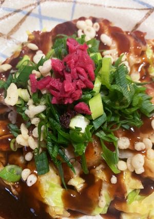 ゆかりのイブクロ　　フワフワお好み焼き-レシピのメイン写真