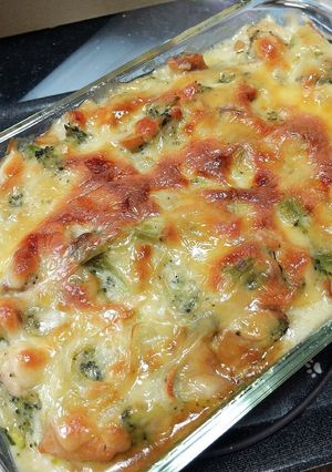 ダイエット中に！鶏肉ときのこのグラタン-レシピのメイン写真