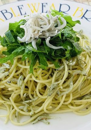 スパドレde☆バジルとしらすスパゲッティ-レシピのメイン写真