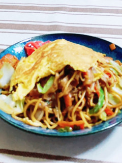 なんちゃって オム焼きそば-レシピのメイン写真