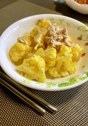 カリフラワーのツナマヨあえ-レシピのメイン写真