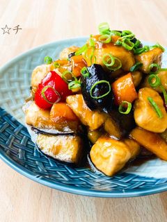 旨っ!ささみとなすのオイスター炒め-レシピのメイン写真