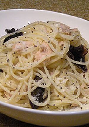 第９０の隷使緋：ツナキクラゲパスタル-レシピのメイン写真