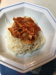 凄旨キムチの簡単ソーメン-レシピのメイン写真