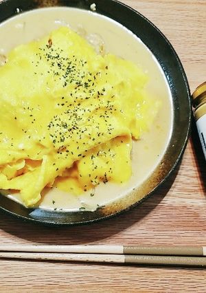 安い!もやしと豆腐ちゃんぷるオムレツ-レシピのメイン写真