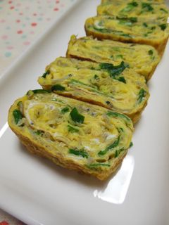 ニラしらす入り卵焼き-レシピのメイン写真