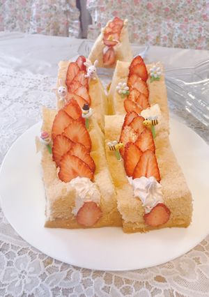 ストロベリーシフォンケーキ♡-レシピのメイン写真