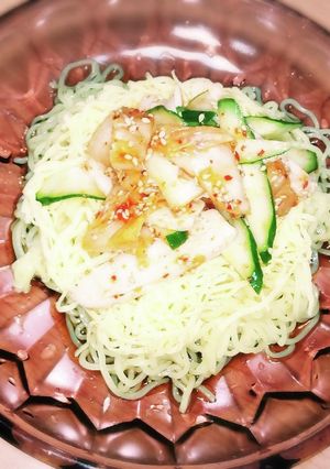 「本技 おいしいキムチ」で冷麺風-レシピのメイン写真