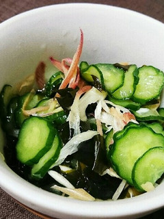 きゅうりとみょうがとわかめの酢の物-レシピのメイン写真