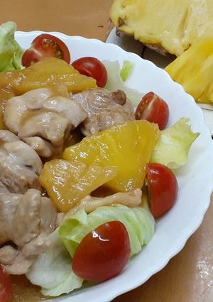 台湾パイナップルと鶏肉の旨煮-レシピのメイン写真