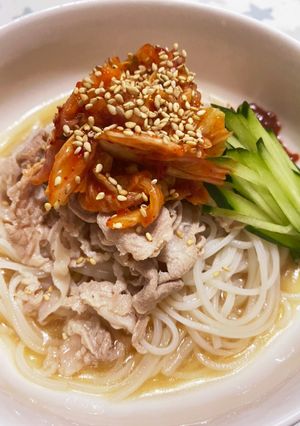 ビーフンで韓国風冷麺-レシピのメイン写真