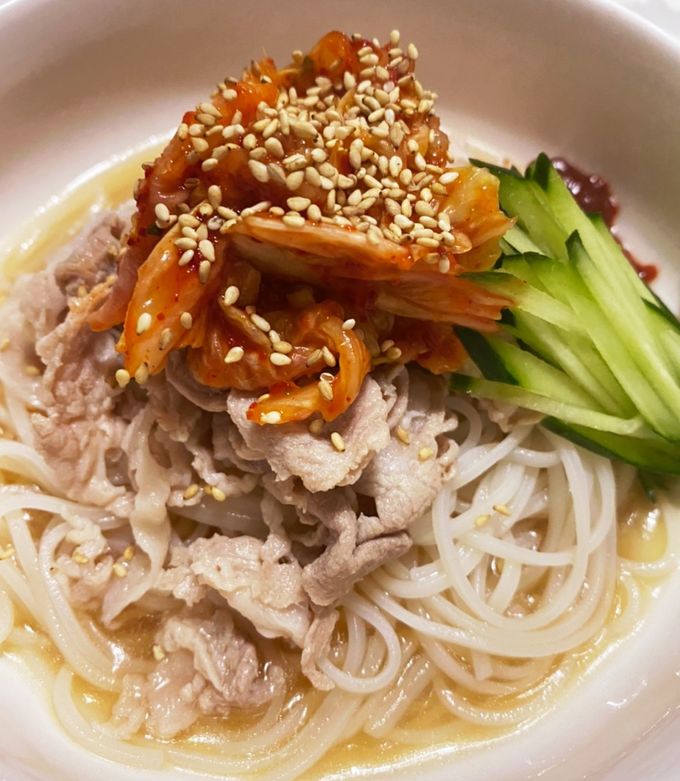 ビーフンで韓国風冷麺-レシピのメイン写真