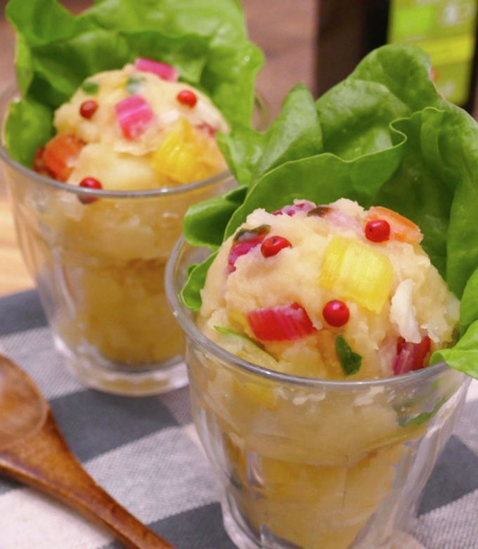 カラフル☆スイスチャードのポテトサラダ by うちゅう食堂