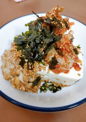 美味いしかないキムチ納豆やっこ-レシピのメイン写真