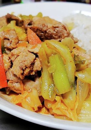 【初心者向け】豚と野菜の甘辛炒め-レシピのメイン写真