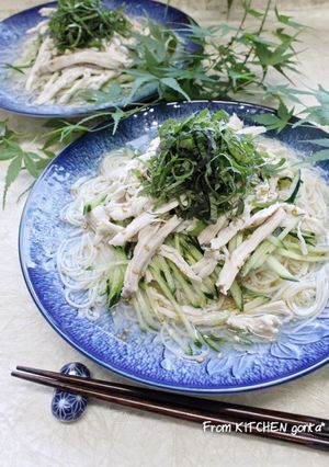 胡麻油香る♬塩ぶっかけそうめん-レシピのメイン写真