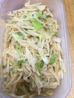 たけのことネギのごま油炒め-レシピのメイン写真