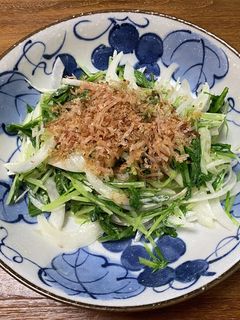 新玉と水菜の簡単サラダ-レシピのメイン写真