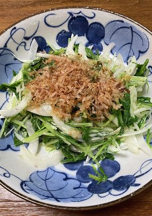 新玉と水菜の簡単サラダ-レシピのメイン写真