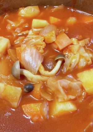 トマトジュースでミネストローネ♪-レシピのメイン写真